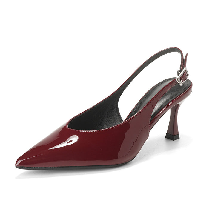 Damen Sling-Pumps mit eleganter spitz zulaufender Form und verstellbarem Riemchen Drune