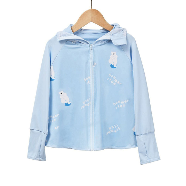 Damen Atmungsaktive Sportjacke mit UV-Schutz und Kapuze Drune