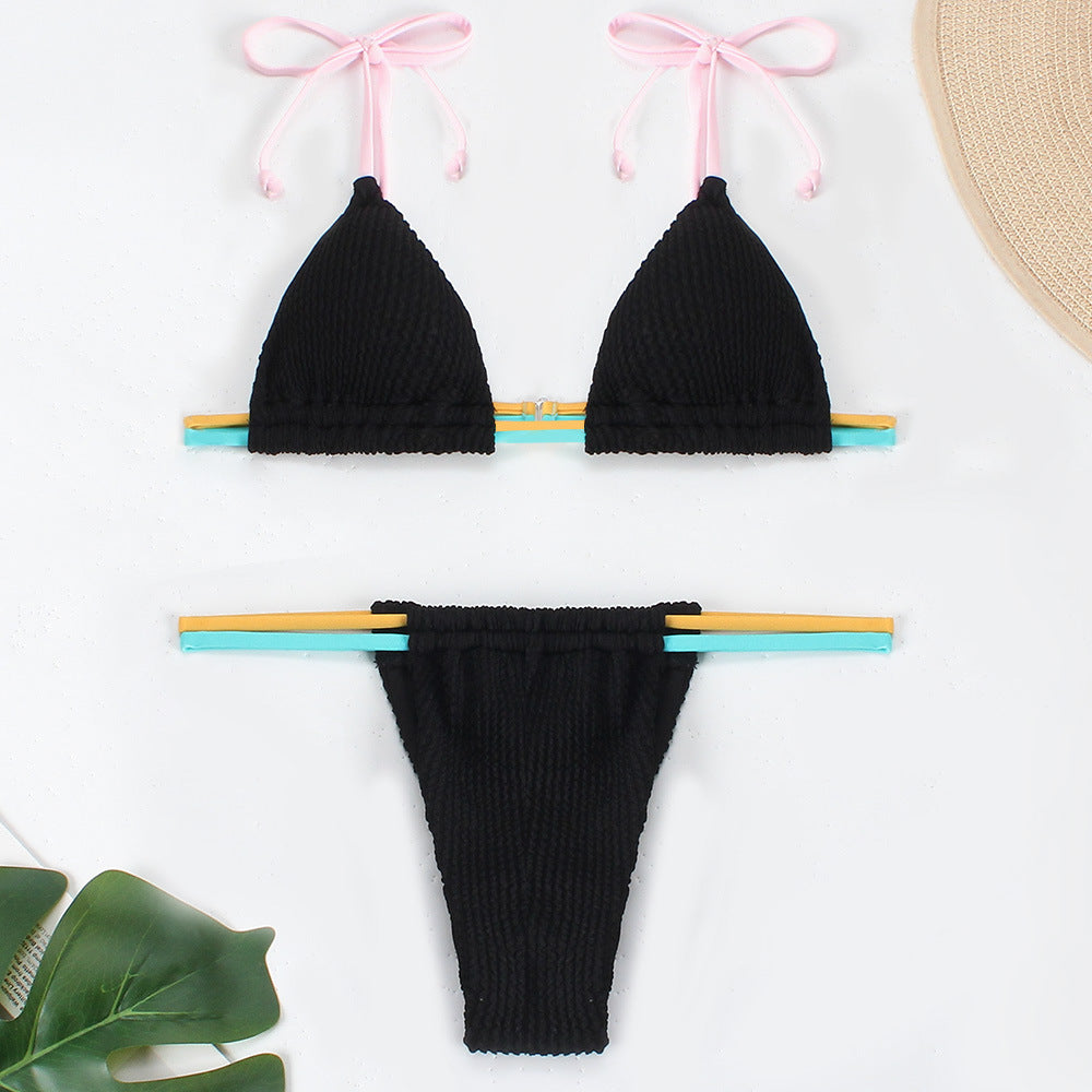 Damen Bikini-Set mit verstellbaren Trägern und kombiniertem Gummibund Drune