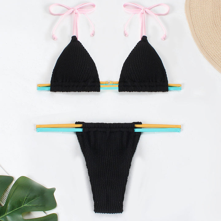 Damen Bikini-Set mit verstellbaren Trägern und kombiniertem Gummibund Drune