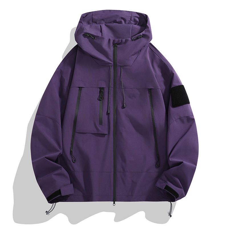 Damen Technische Outdoor-Jacke mit Verstellbarem Kapuzensystem und Multifunktionalen Taschen Drune