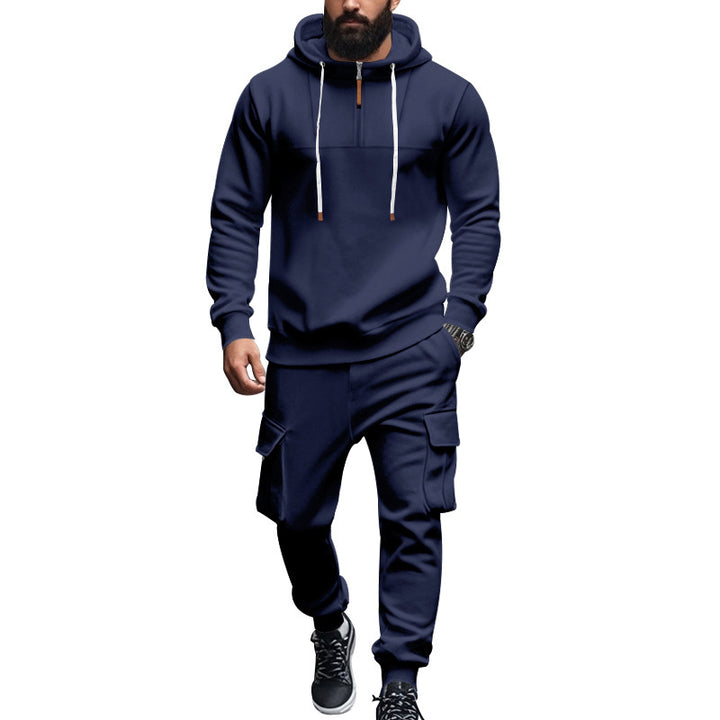 Herren Kapuzensweatshirt und Cargo-Hose Set Drune