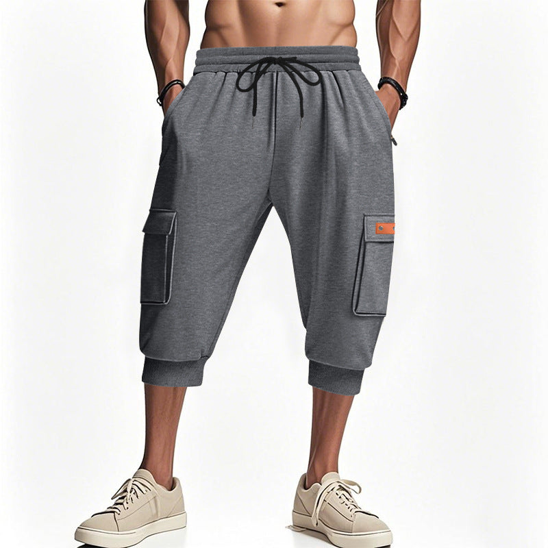 Herren modische Cargo-Shorts mit praktischen Seitentaschen und elastischem Bund Drune
