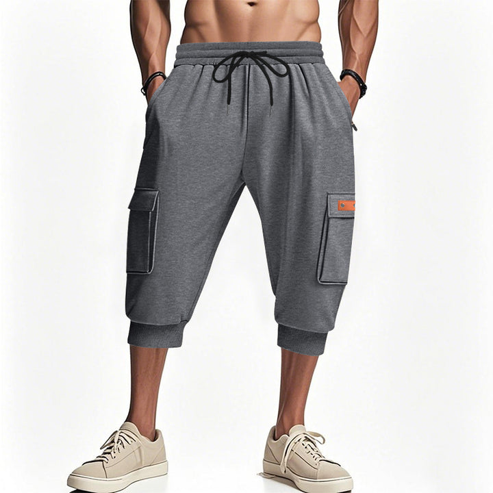 Herren modische Cargo-Shorts mit praktischen Seitentaschen und elastischem Bund Drune