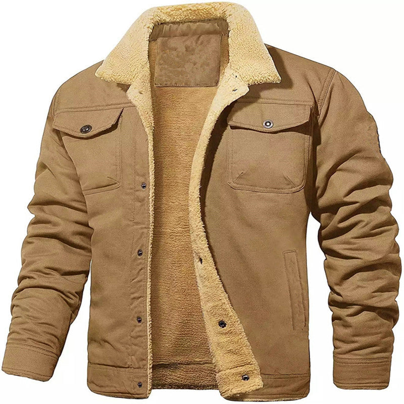 Herren gefütterte Utility-Jacke mit Teddyfutter Drune