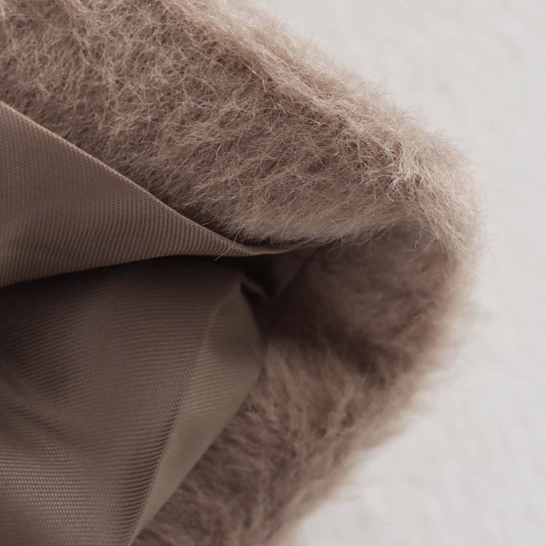 Damen lässige Teddyjacke mit Knopfleiste und aufgesetzten Taschen Drune