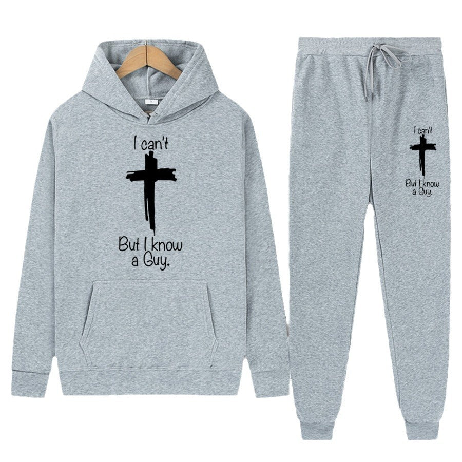 Damen Hoodie- und Jogginghose Set mit inspirierendem Schriftzug Drune