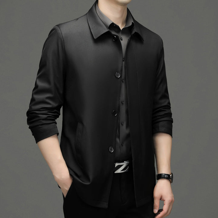 Herren lässige Blousonjacke mit modischem Schnitt und praktischen Taschen Drune