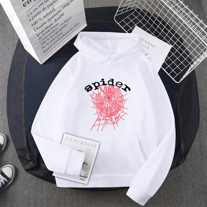 Damen Kapuzensweater mit kreativem Spinnenmotiv Drune