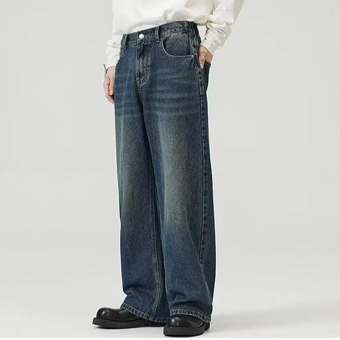 Damen Weite Denim-Jeans Drune