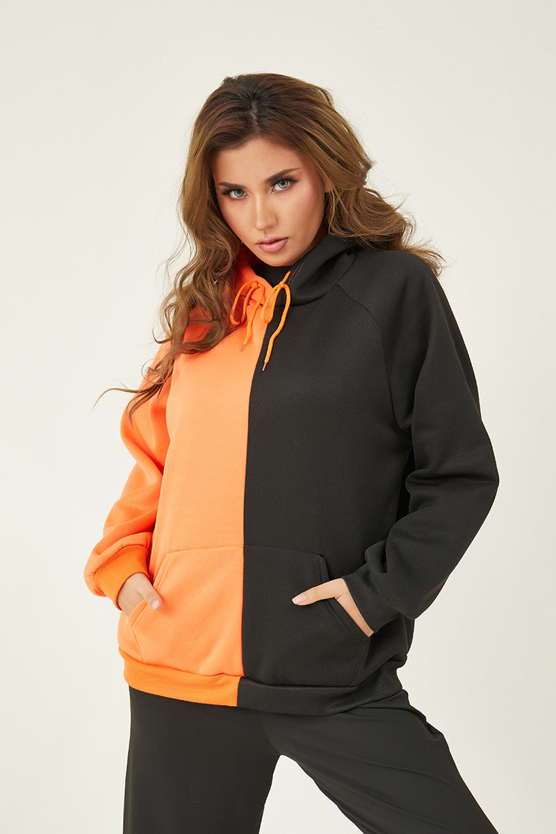 Damen Sportlicher Kapuzenpullover Drune