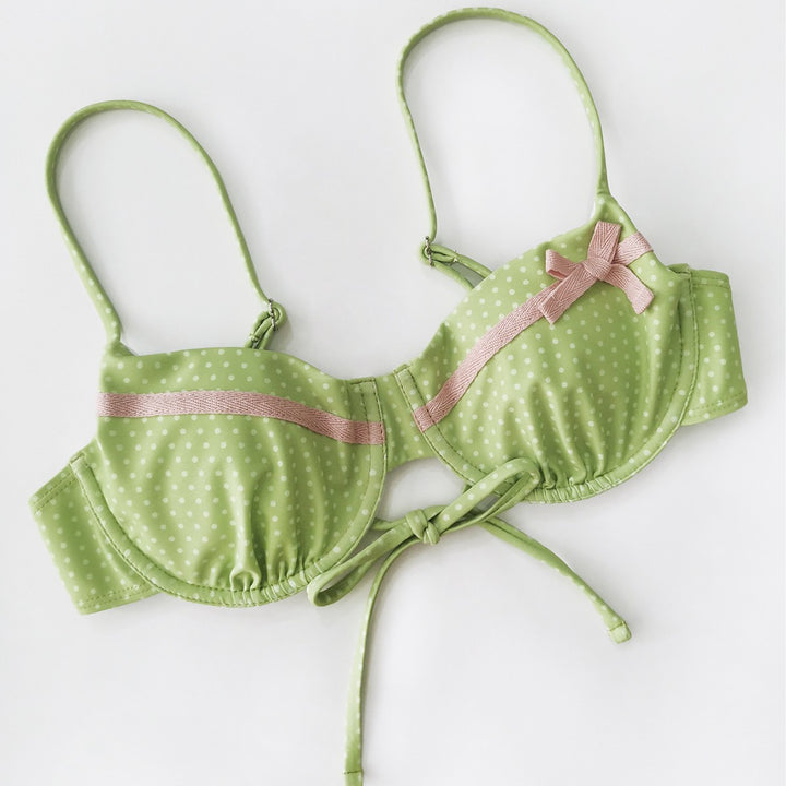 Damen gepunkteter Bikini mit verspieltem Design Drune