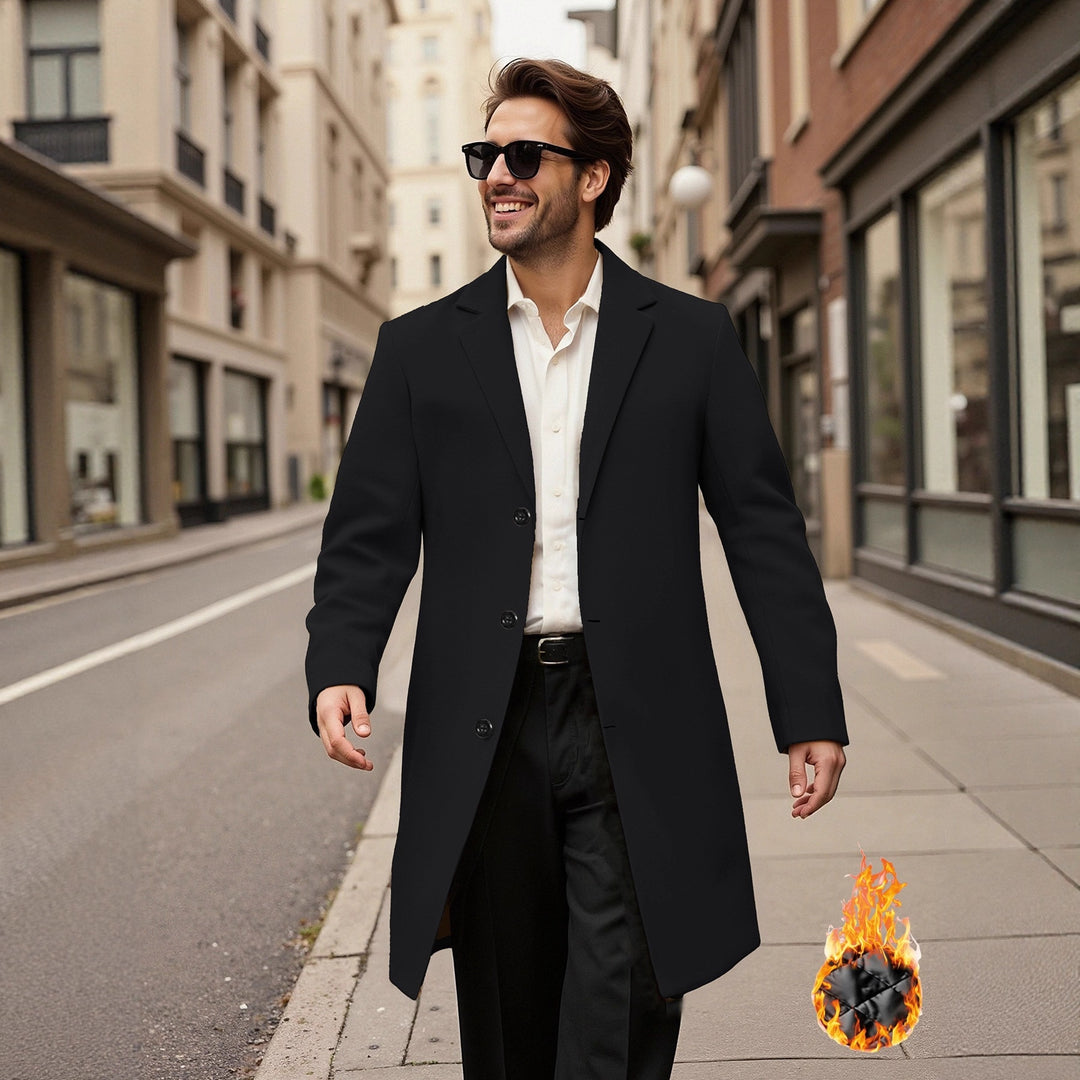 Herren eleganter doppelreihiger Mantel Drune
