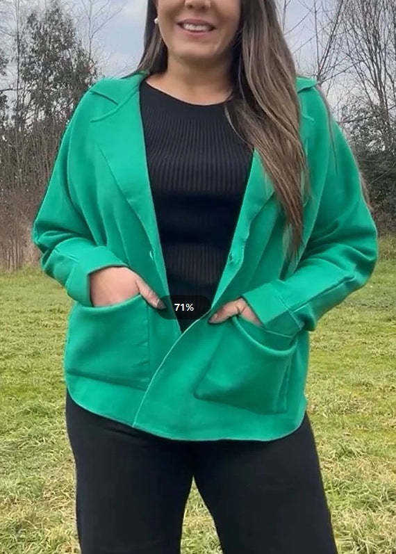 Damen oversized Blazerjacke mit praktischen Taschen und lässigem Schnitt Drune