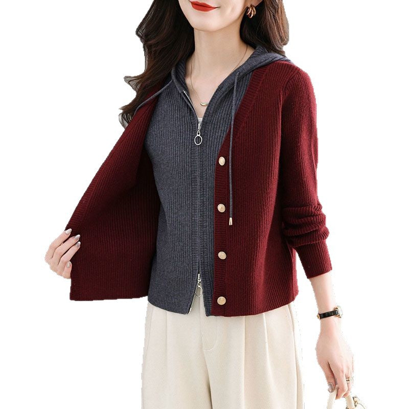 Damen Strickjacke mit stilvollen Knopfdetails Drune