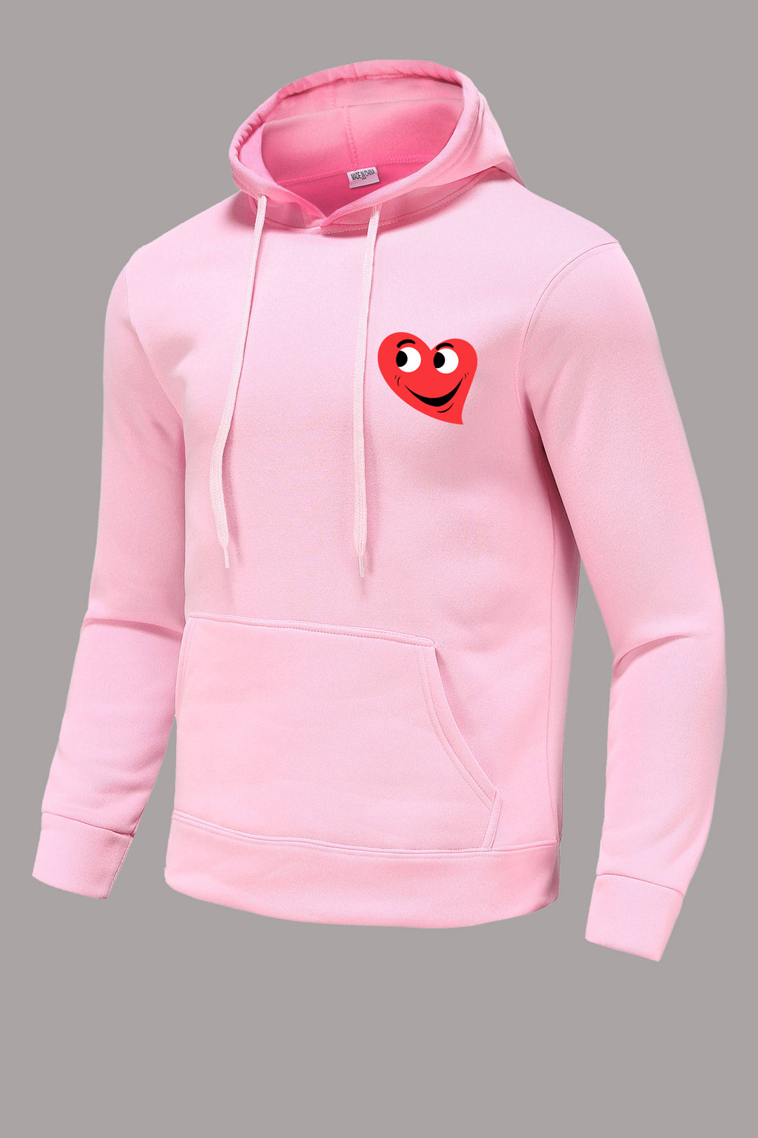 Damen lässiger Kapuzenpullover mit fröhlichem Herzmotiv Drune