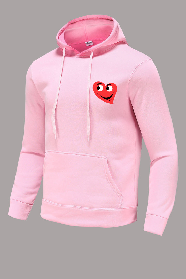 Damen lässiger Kapuzenpullover mit fröhlichem Herzmotiv Drune