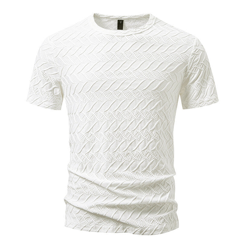 Herren modisches T-Shirt mit strukturiertem Design Drune