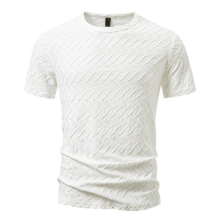 Herren modisches T-Shirt mit strukturiertem Design Drune
