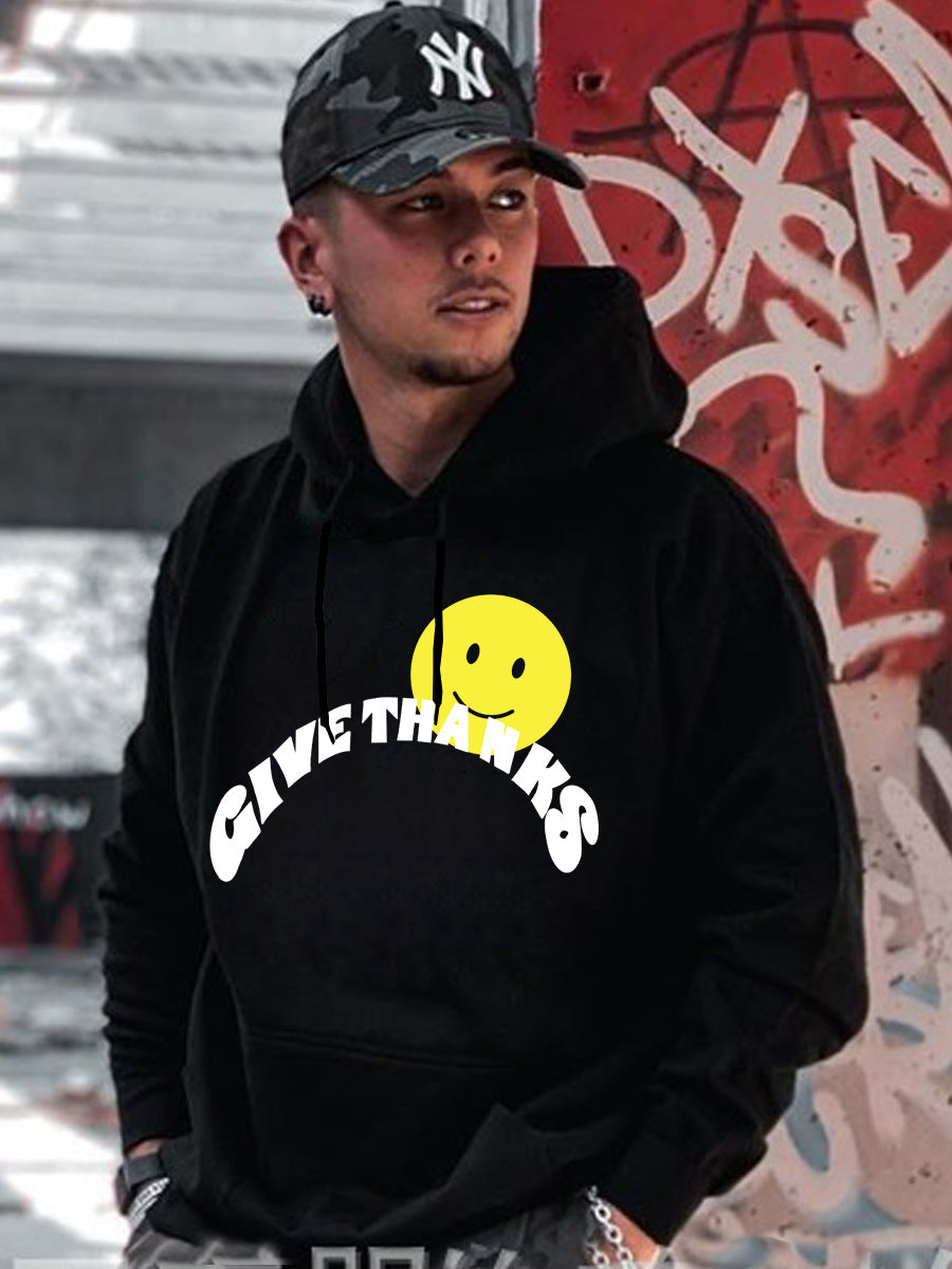 Herren Kapuzenpullover mit inspirierendem Print Drune