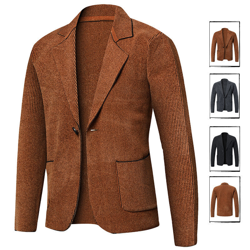 Herren elegante Blazerjacke mit zeitlosem Design und praktischen Taschen Drune