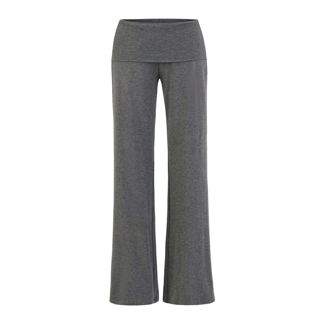 Damen weite Yoga-Hosen mit hohem Bund Drune