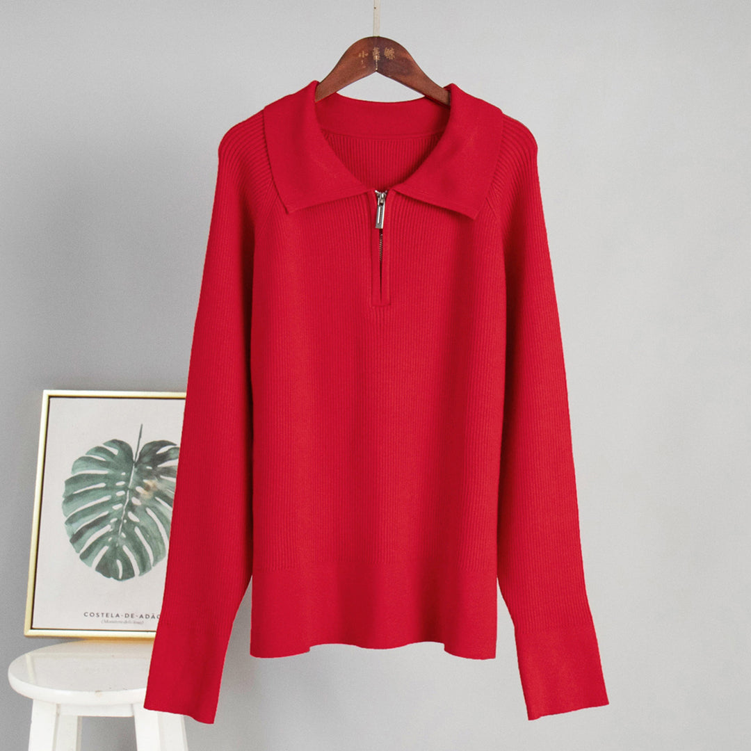Damen Rippstrickpullover aus weichem Baumwollmix Drune