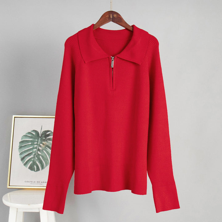 Damen Rippstrickpullover aus weichem Baumwollmix Drune