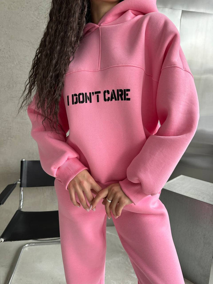Damen Sportlicher Hoodie mit auffälligem Schriftzug Drune