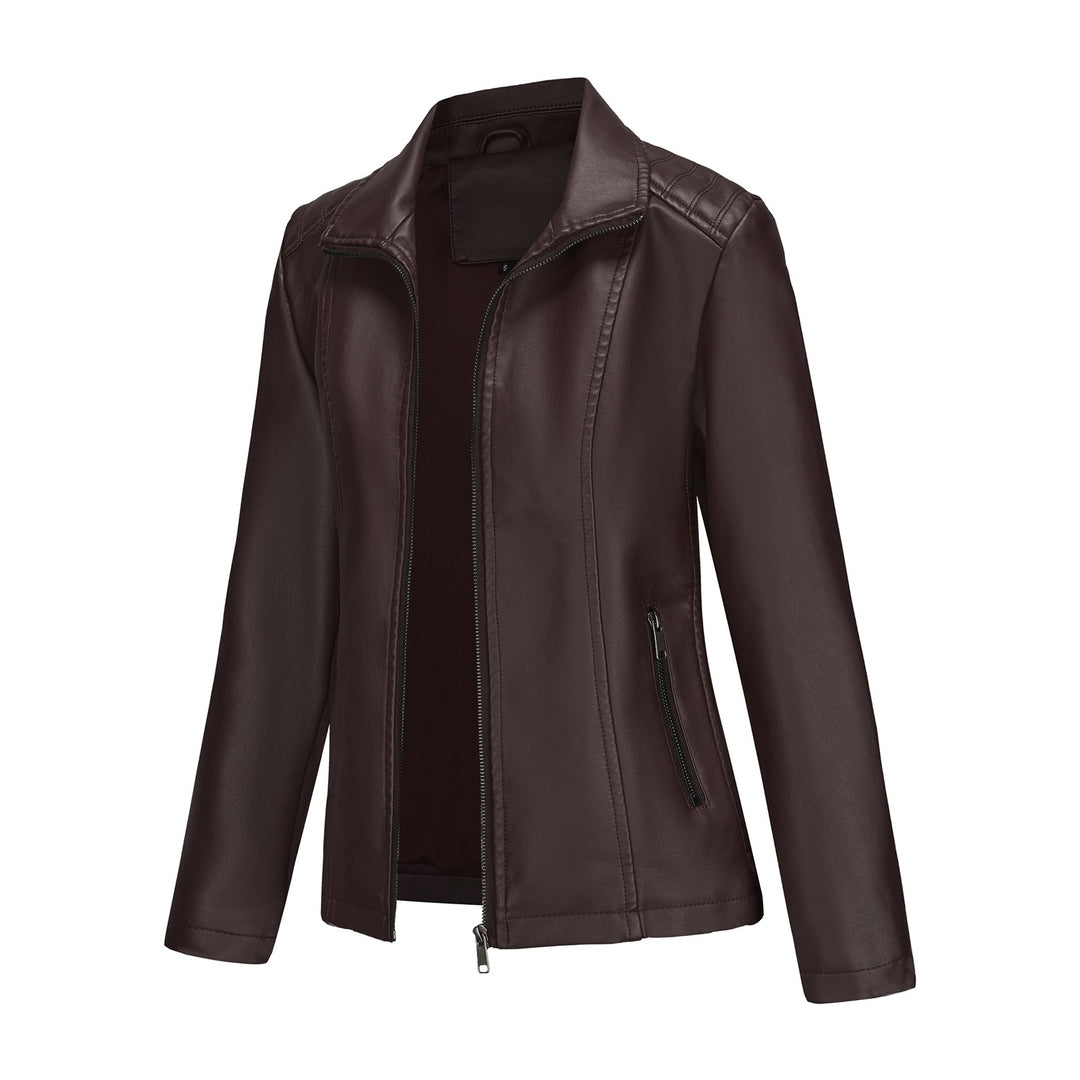 Damen Kunstlederjacke Drune