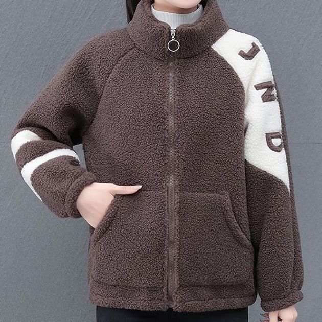 Damen Fleecejacke mit hohem Kragen und seitlichen Eingrifftaschen Drune