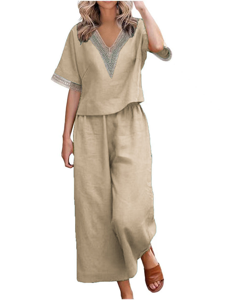 Damen Elegant geschnittenes Zweiteiler-Outfit Drune