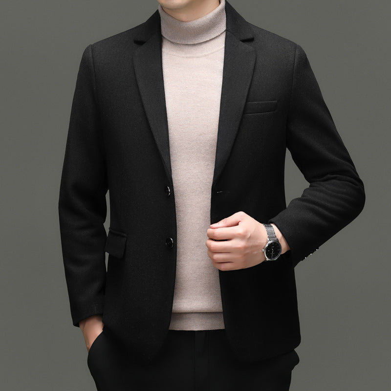Herren moderner Business-Blazer mit feiner Wollmischung und praktischen Taschen Drune