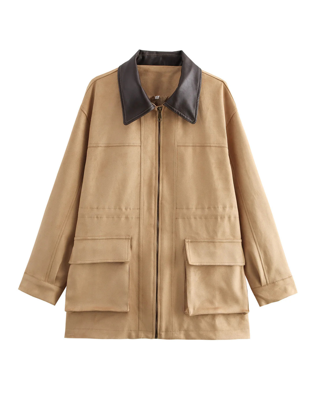 Damen Übergangsjacke mit praktischem Zip und großen Taschen Drune