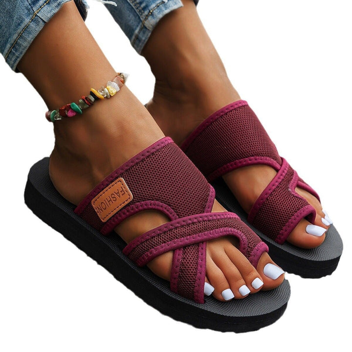 Damen modische Komfort-Sandalen mit verstellbaren Riemen Drune