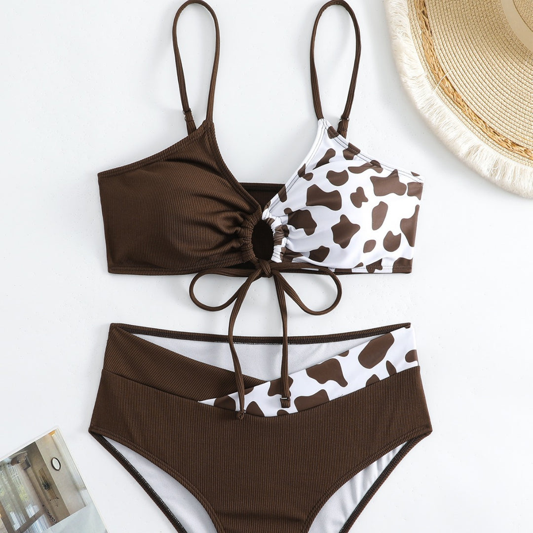 Damen Triangel-Bikini mit verstellbaren Bindebändern und innovativem Design Drune