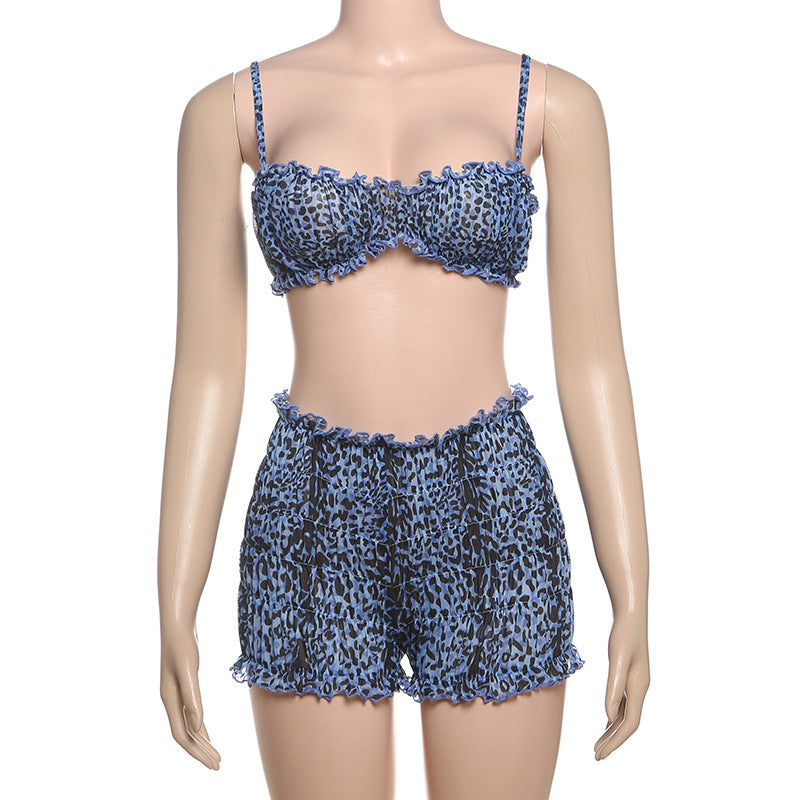 Damen modisches Tiermuster-Bikini-Set Drune