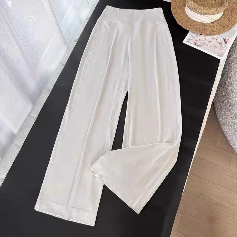Damen weite Relax-Hose mit hohem Bund Drune