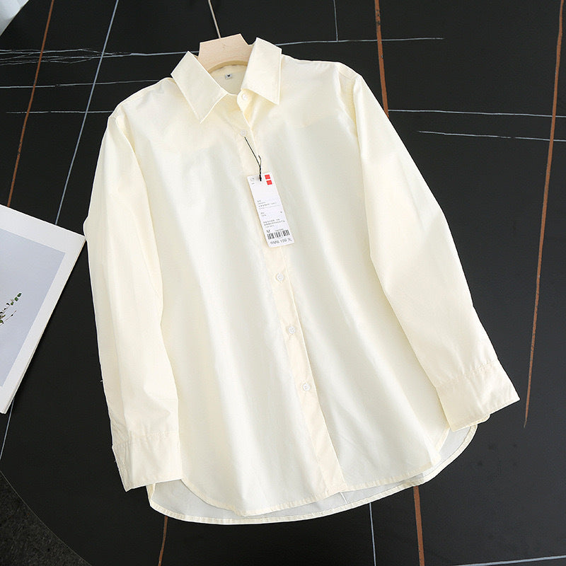 Damen Elegante und luftige Bluse mit modernem Kragen Drune