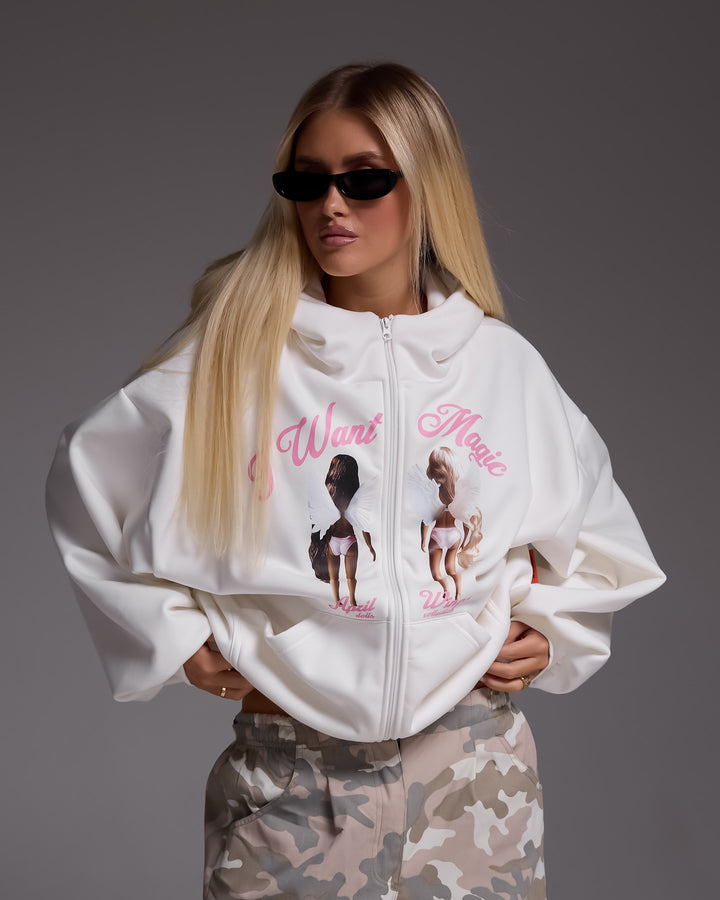 Damen oversized Kapuzenpullover mit kreativem Druck und lässigem Schnitt Drune