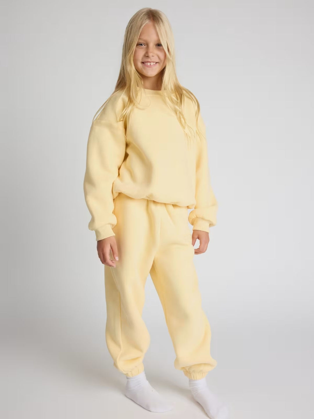 Damen lässiges Sweat-Set mit voluminösem Oberteil und bequemen Jogginghosen Drune