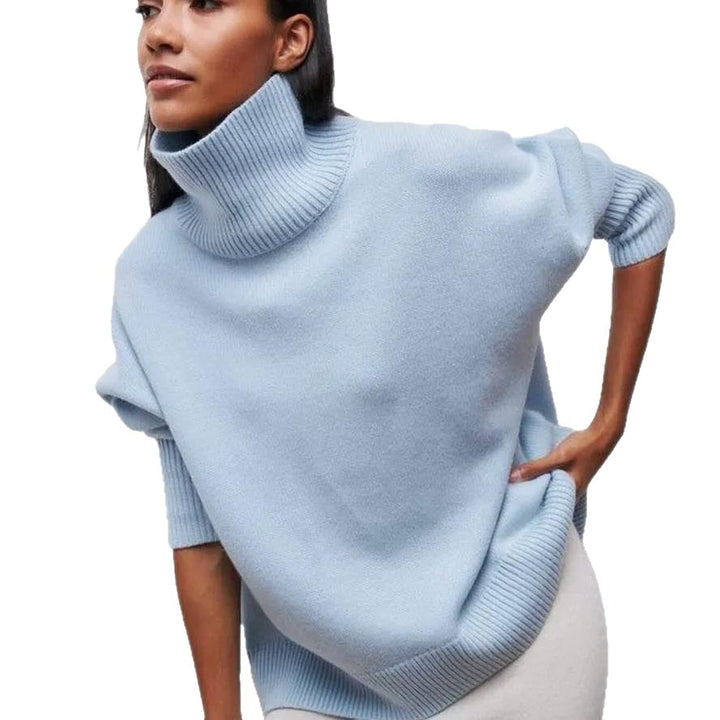 Damen kuscheliger Rollkragenpullover Drune
