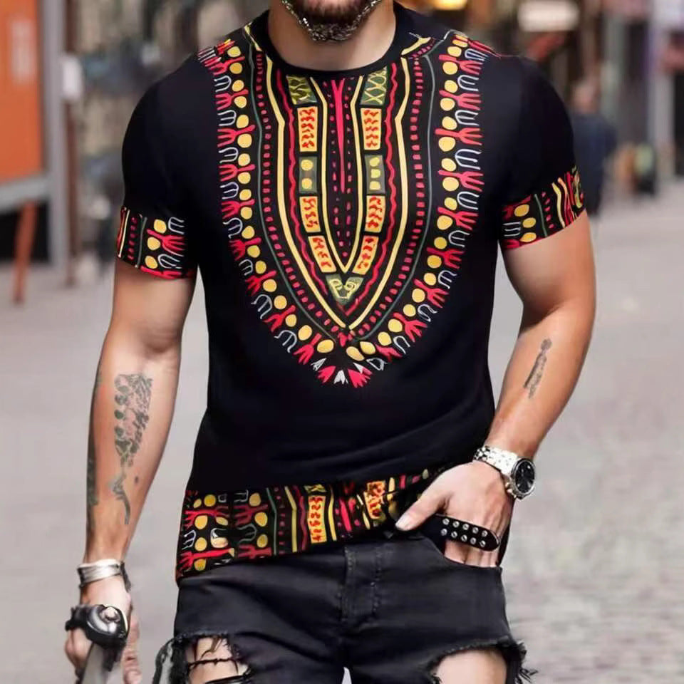 Herren Shirt mit ethnischem Muster Drune