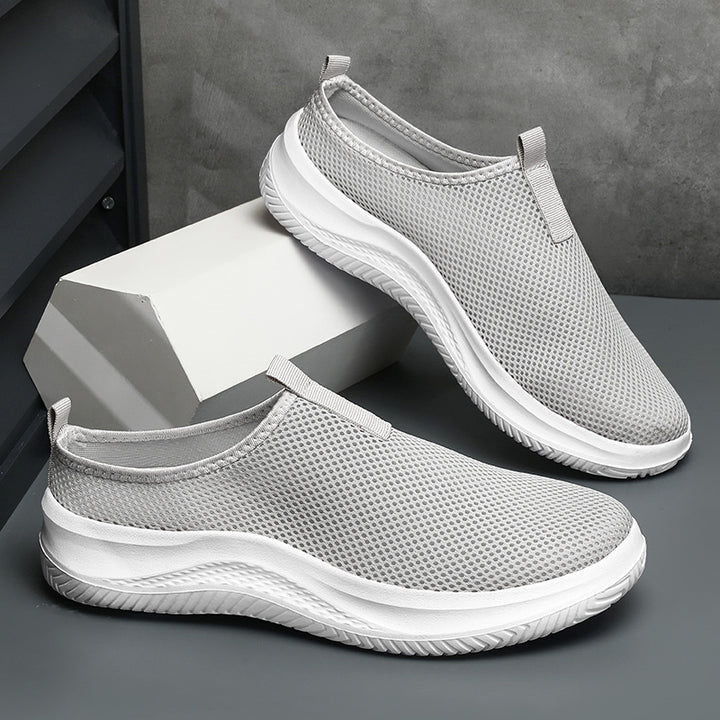 Unisex nan leichter Netzgewebe-Schlupf-Sneaker mit atmungsaktivem Obermaterial, dämpfender EVA-Zwischensohle und rutschfester Profilsohle Drune