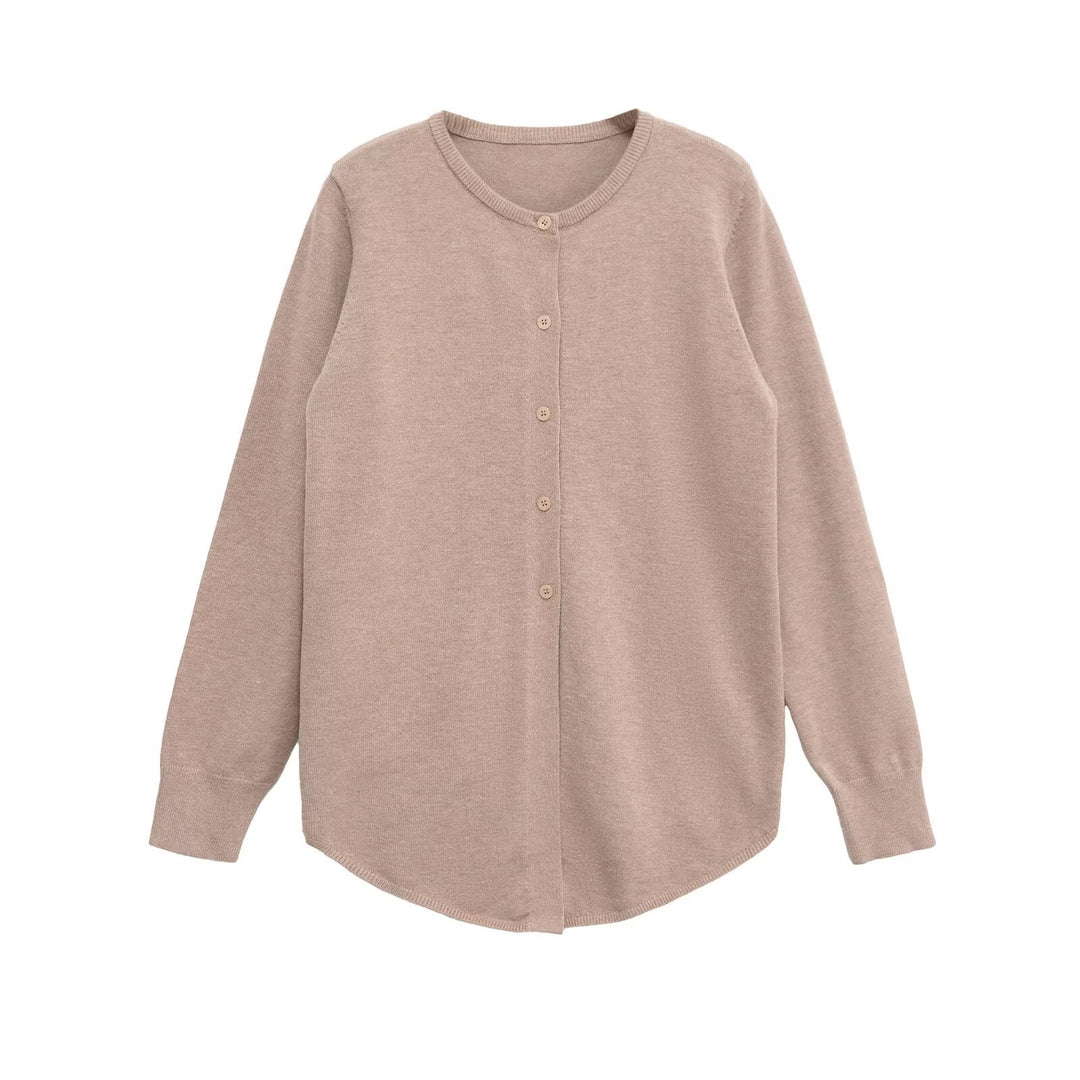 Damen kuschelige Knopfleiste Strickjacke Drune