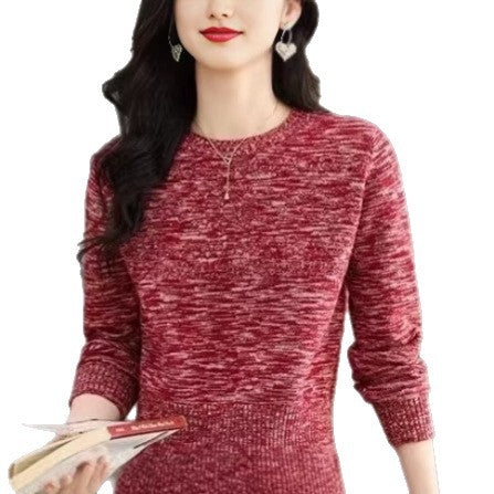 Damen modischer Strickpullover mit feinem Zopfmuster Drune