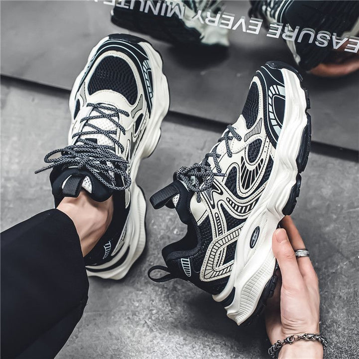 Damen modische Sport Sneakers mit atmungsaktiver Netzstruktur und dämpfender Sohle Drune