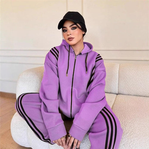Damen Sportlicher Jumpsuit mit hohem Kragen und seitlichem Reißverschluss Drune