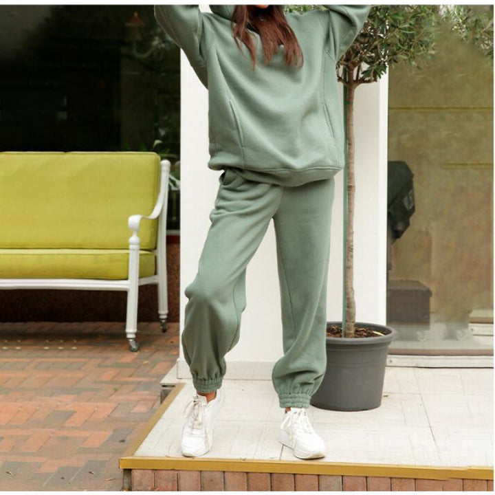 Damen Lässiges Sweatshirt- und Jogginghosen-Set mit moderner Passform Drune