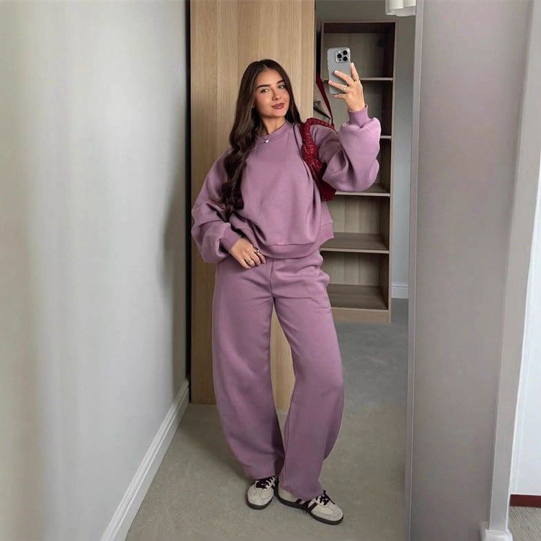 Damen lässiges Sweat- und Jogginganzug-Set Drune